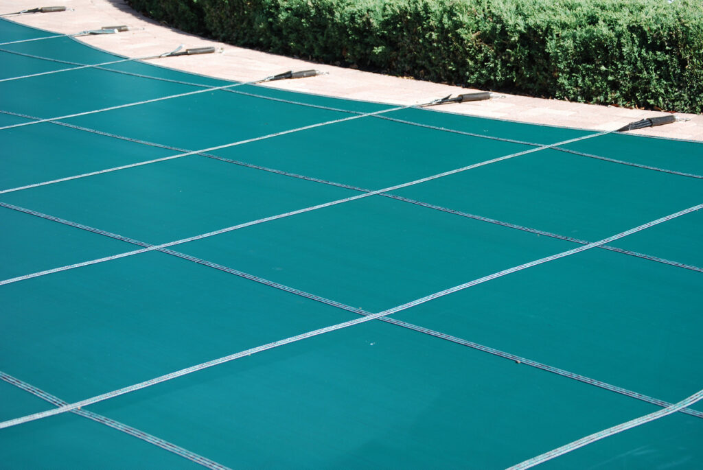 Winter pool cover.